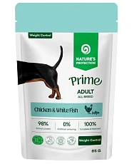 Nature's Protection Prime Adult Dog Weight Control (Курица и белая рыба в соусе)
