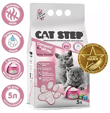 Cat Step Compact White Baby Powder