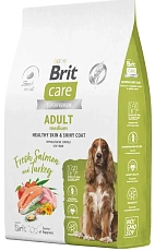 Brit Care Dog Adult M Healthy Skin&Shiny Coat (Лосось, индейка)