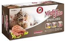 Miglior Gatto Sterilized Multi Pack Нежный паштет