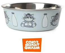 Triol Миска металлическая на резинке Молочное лакомство