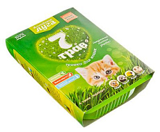 Трава для кошек Альпийские луга "7 трав" в контейнере