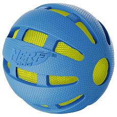 Nerf Dog Мяч хрустящий, синий/зеленый