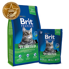 Brit Premium Cat Sterilised (Курица и печень)