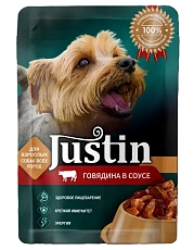 Justin Консервы для собак (Говядина в соусе)