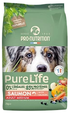 Flatazor Pure Life Adult Medium Dog (Лосось)