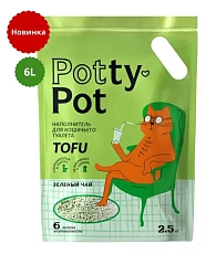 Potty-Pot Наполнитель ТОФУ Зеленый чай