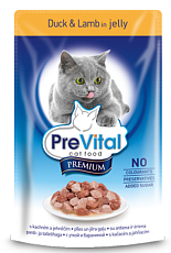 PreVital Premium line (Утка, ягненок в желе)