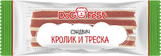 Dog Fest Сэндвич из кролика и трески, 20 шт/уп.