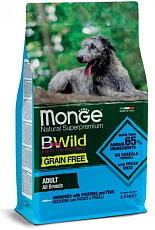 Monge Dog BWild Grain Free Adult All Breeds (Анчоус, картофель)