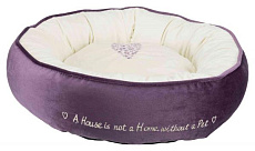 Лежак "Trixie" "Pets Home", фиолетовый/кремовый