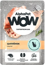 AlphaPet WOW Superpremium Паштет с цыпленком для стерилизованных кошек