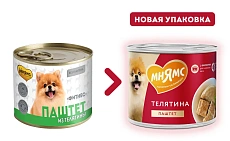 Мнямс консервы для собак Паштет из телятины "Фитнес"