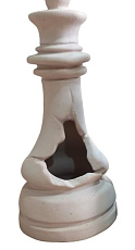 Gloxy Декорация Шахматная фигура Ферзь белый