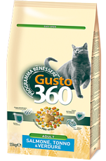 Gusto 360 для кошек (Лосось/тунец/овощи)