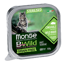 Консервы Monge Cat BWild Sterilised Boar/Vegetables
