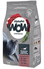 AlphaPet WOW Superpremium Cat Indoor (Говядина с печенью)