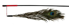 Дразнилка "TRIXIE" с пером павлина, 47 см