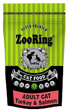 ZooRing Adult Cat (Индейка, лосось)
