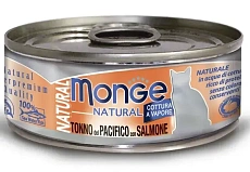 Monge Cat Natural Консервы из тихоокеанского тунца с лососем