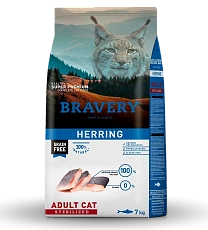 BRAVERY Adult Sterilized Cat (Сельдь)