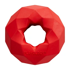 Playology Жевательное кольцо-многогранник CHANNEL CHEW RING с ароматом говядины, красный