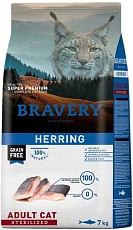 BRAVERY Adult Sterilized Cat (Сельдь)