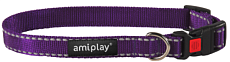 Ошейник с блокировкой AmiPlay Reflective (Фиолетовый)