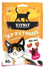 ТИТБИТ Лакомство хрустящее с говядиной для кошек