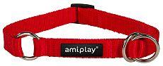 Ошейник-полуудавка AmiPlay Reflective XL (Красный)
