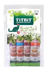ТИТБИТ Крем-суп для кошек 4 вкуса (Новогодняя коллекция)