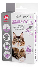 Ms.Kiss Капли Skin & Wool для кошек
