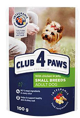 Club 4 Paws Premium для мелких собак с курицей в желе