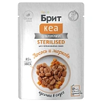 Брит Кеа Sterilised Пауч для стерилизованных кошек (Лосось и морковь)