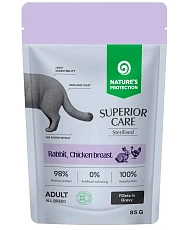Nature's Protection SC Adult Sterilised (Кролик, куриная грудка, клюква в соусе)