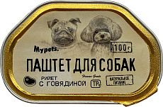 Mypets Паштет для собак (Говядина)