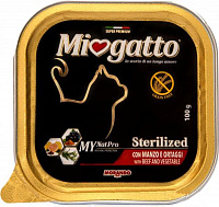 Паштет MioGatto Steril Beef and Vegetable – Garfield.by