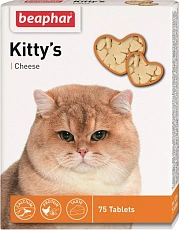 Beaphar Кормовая добавка Kitty's + Cheese, 75 таб/уп