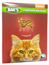 Bak's Сухой корм для кошек, говядина