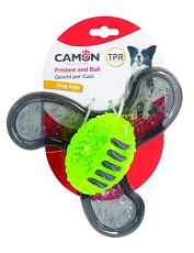 CAMON Мяч регби и бумеранг из термопластичной резины, 2шт/уп