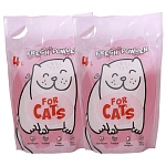 FOR CATS Наполнитель силикагелевый Fresh Powder (звездная пыль), 4 л х 2 шт