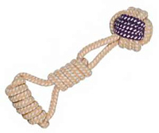 Trixie Игрушка, В виде мяча с ручкой, хлопок, Ø 6х23 см
