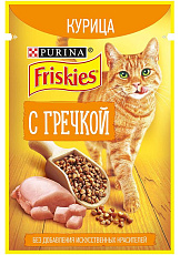 Friskies для кошек (Курица и гречка в подливе)