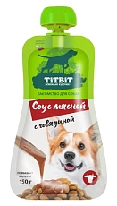 ТИТБИТ Соус мясной с говядиной для собак