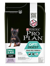 Pro Plan Puppy Small & Mini Opti Digest Grain Free (Индейка)