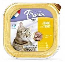 Plaisir Паштет для кошек (Индейка)