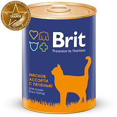 Brit Premium Cat (Мясное ассорти с печенью)