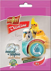 Vitapol Ракушки + кальций для птиц "Vitaline", 120 г
