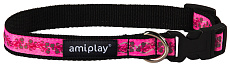 Ошейник регулируемый Amiplay NX S-M (Розовый)