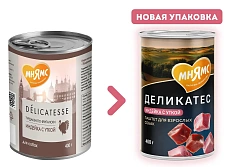 Мнямс Деликатес Паштет из индейки с уткой для собак